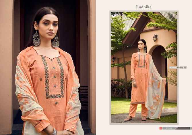 Radhika Azara Lamhay Jam Cotton Dress Material Catalog
